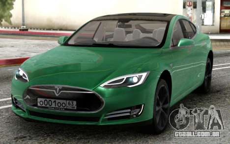 Tesla Model S Green para GTA San Andreas