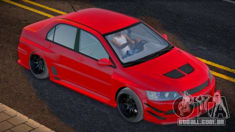 Mitsubishi Lancer Evolution Red para GTA San Andreas