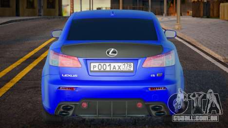 Lexus IS F Blue para GTA San Andreas