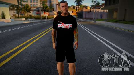 CM Punk Skin (2013) v1 para GTA San Andreas