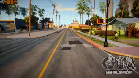 Estradas com rachaduras e remendos para GTA San Andreas