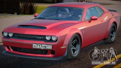 Dodge Challenger SRT Demon Jobo para GTA San Andreas