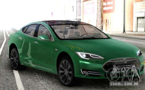 Tesla Model S Green para GTA San Andreas