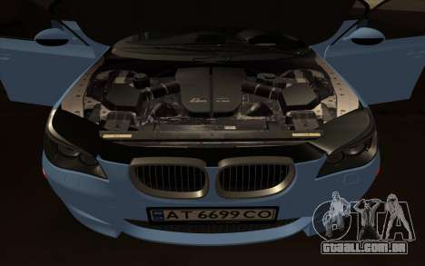 BMW M5 E60 Double Exhaust para GTA San Andreas