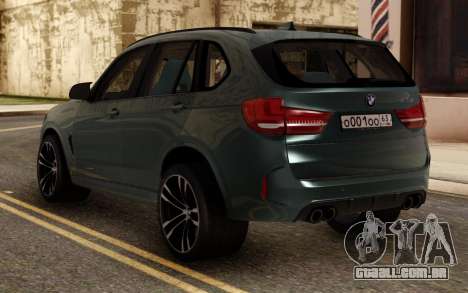 BMW X5 M 2016 para GTA San Andreas