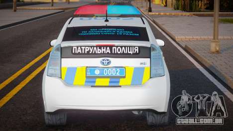 Toyota Prius Patrol Police Ukraine para GTA San Andreas