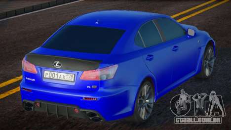 Lexus IS F Blue para GTA San Andreas