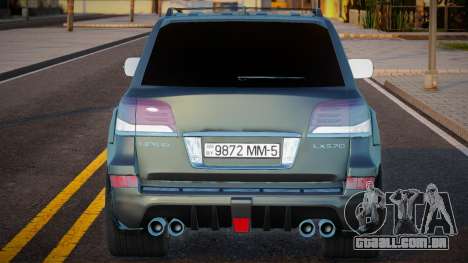 Lexus LX 570 INVADER Black para GTA San Andreas