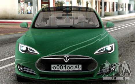 Tesla Model S Green para GTA San Andreas