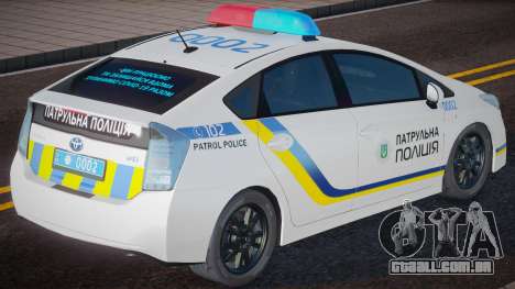 Toyota Prius Patrol Police Ukraine para GTA San Andreas
