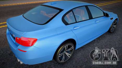 BMW M5 F10 STOCK Re-styling para GTA San Andreas