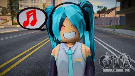 Roblox Hatsune Miku para GTA San Andreas