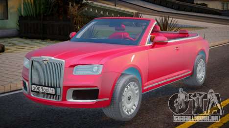 Aurus Senat Convertible Diamond para GTA San Andreas