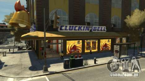 Real Cluckin Bell Interior In Northwood TLAD para GTA 4