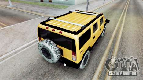 Hummer H2 Tacha para GTA San Andreas