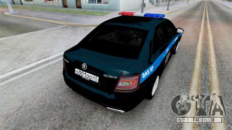 Skoda Octavia Police Black para GTA San Andreas