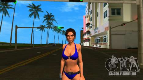 Lara Croft Blue Bikini para GTA Vice City