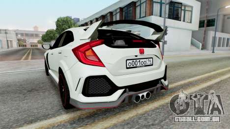 Honda Civic Type-R (FK8) Gainsboro para GTA San Andreas