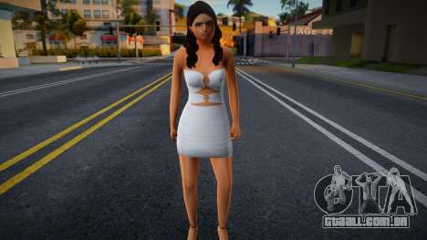 Girl White Dress para GTA San Andreas