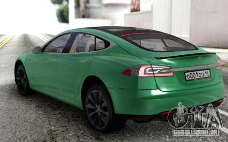 Tesla Model S Green para GTA San Andreas