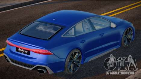 Audi RS7 Blu para GTA San Andreas