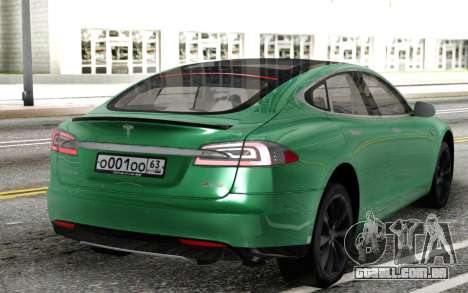 Tesla Model S Green para GTA San Andreas