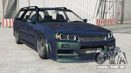 Nissan Stagea with R34 face swap para GTA 5