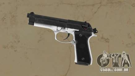 Beretta Black slide stainless frame para GTA Vice City