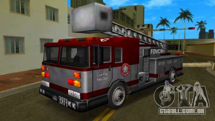Caminhão de bombeiros com escape de resgate para GTA Vice City
