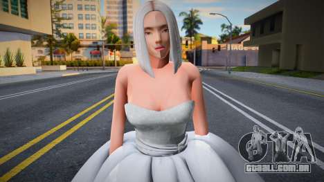 Menina no vestido de noiva para GTA San Andreas