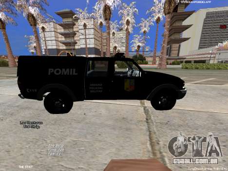 Ford Ranger 2008 Polícia Militar Colombiana para GTA San Andreas