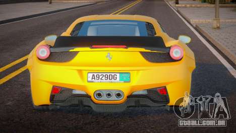 Ferrari 458 Italia Cherkes para GTA San Andreas