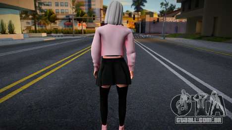 Menina em um top rosa para GTA San Andreas