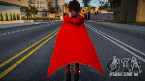 Skin de Ruby Rose con armas de serie RWBY para GTA San Andreas