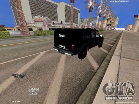 Ford Ranger 2008 Polícia Militar Colombiana para GTA San Andreas