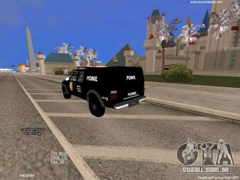 Ford Ranger 2008 Polícia Militar Colombiana para GTA San Andreas