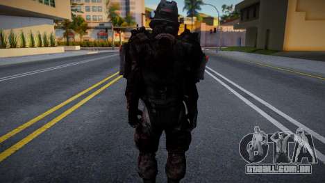Skin De Blackguard Con Casco De Wolfenstein para GTA San Andreas