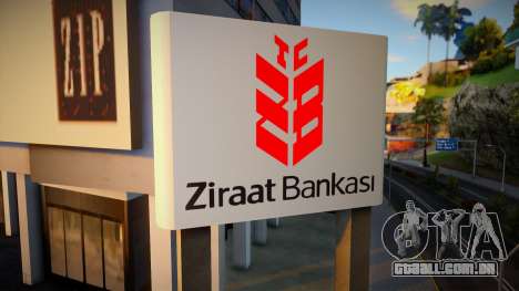 Ziraat Bankası Tabelası para GTA San Andreas