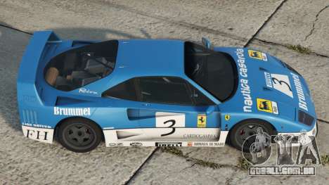 Ferrari F40 1987 Rich Electric Blue