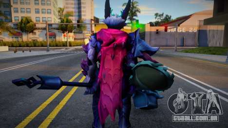 Skin Dragon Knight De Mordekaiser Con Armas para GTA San Andreas