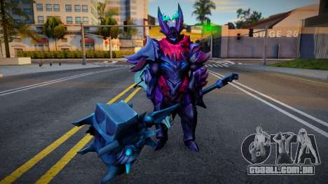 Skin Dragon Knight De Mordekaiser Con Armas para GTA San Andreas