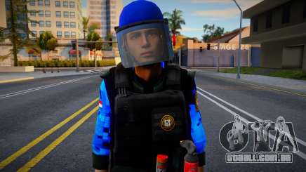 Casco Azul Policia Paraguay V2 para GTA San Andreas