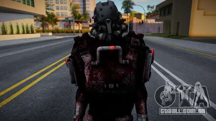 Skin De Blackguard Con Casco De Wolfenstein para GTA San Andreas