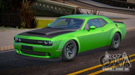 Dodge Challenger SRT Demon 2018 Cherkes para GTA San Andreas