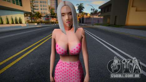 Menina na roupa cor-de-rosa para GTA San Andreas