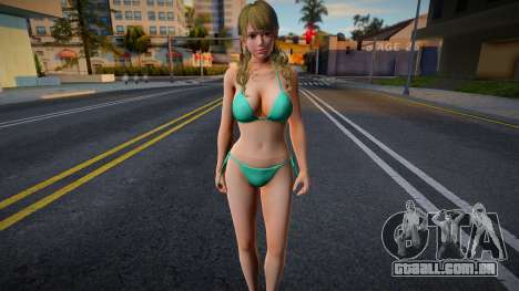 Monica in a green swimsuit para GTA San Andreas