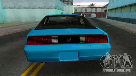 Pontiac Firebird Trans Am GTA TT Black Revel para GTA Vice City