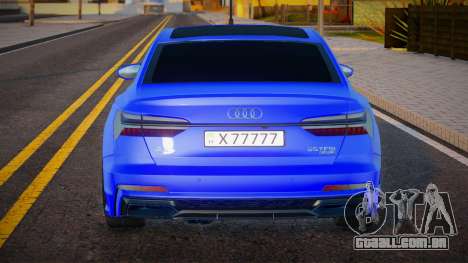 Audi A6 2019 FL VIP Plate para GTA San Andreas
