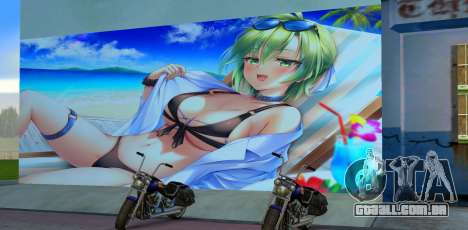 Billboard Graffiti Anime Girl para GTA Vice City