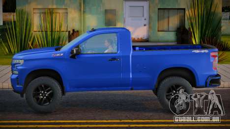 Chevrolet Silverado RST Single Cab 2021 BLUE para GTA San Andreas